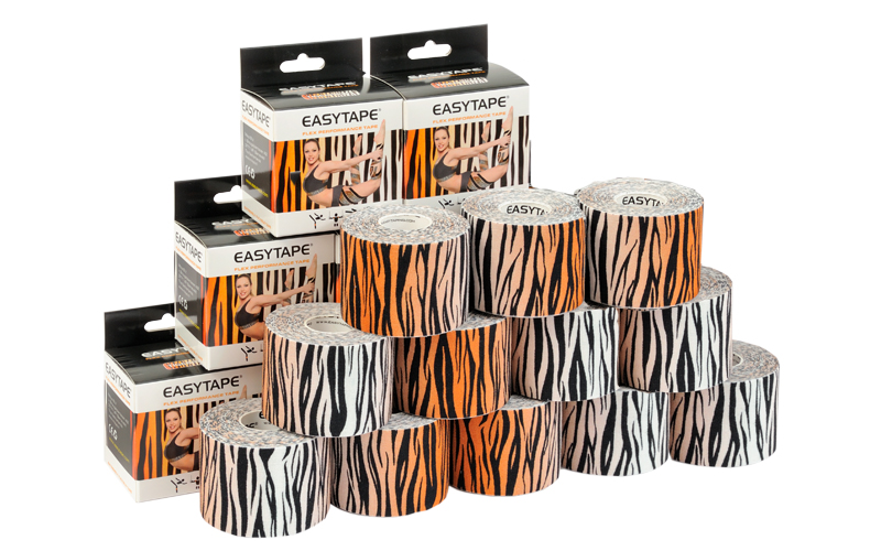 Tigertape  Easytape kinesio tape with tiger print design